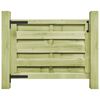 vidaXL Vrtna vrata impregnirana borovina 100x75 cm zelena