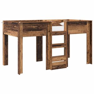 vidaXL Postelja na vzkraj za otroke z vzmetnico Star les 100 x 200 cm