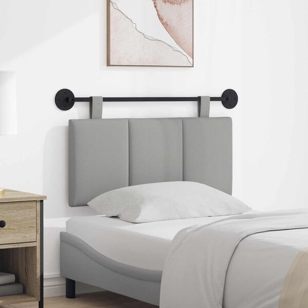 vidaXL Visoki naslon za glavo Oblačno siva 90 x 55 x 5 cm blago