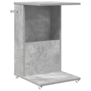 vidaXL Stranska miza Betonsko siva 40 x 35 x 60 cm Inženirski les