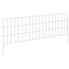 vidaXL Ograja za vrt z žeblji 48 kos 95 x 30 cm Pocinkano jeklo