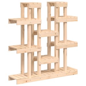 vidaXL Stojalo za rastline 104,5x25x109,5 cm trdna borovina