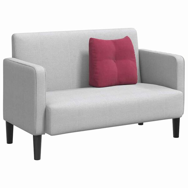 vidaXL Poglavni vzglavnik Vinorodna rdeča 45 x 24 x 50 cm Žamet