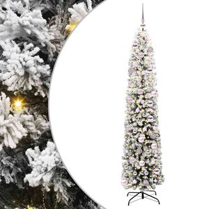 vidaXL Umestno božično drevo Zelena 180 cm PVC in Jeklo in Plastika
