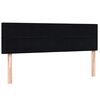 vidaXL Box spring posteljni z vzmetnico črn 140x210 cm žamet