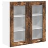 vidaXL Viseča omarica Dimljeni oreh 80 x 31 x 80 cm Inženirski les