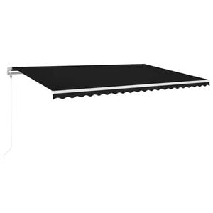 vidaXL Avtomatska tenda LED + senzor 500x300 cm antracitna