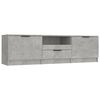 vidaXL TV omarica betonsko siva 140x35x40 cm konstruiran les
