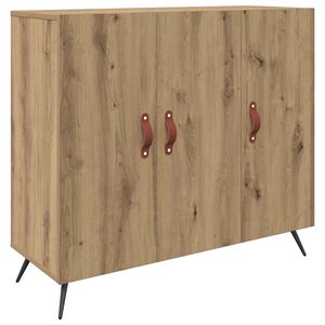 vidaXL Strani &scaron;al Umetni hrast 89,5 x 34 x 80 cm Inženirski les