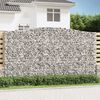 vidaXL Obokane gabion ko&scaron;are 5 kosa 400x50x220/240 cm pocinkano železo