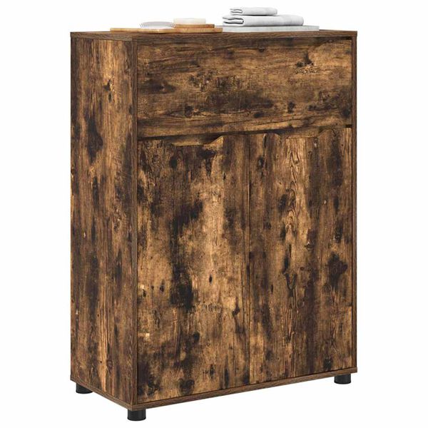 vidaXL Kopalni&scaron;ka omarica s polico Dimljeni oreh 72,5 x 36,5 x 100 cm