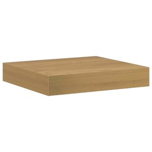 vidaXL Stenska polica Montaža za steno Rjava 23 x 23,5 x 3,8 cm