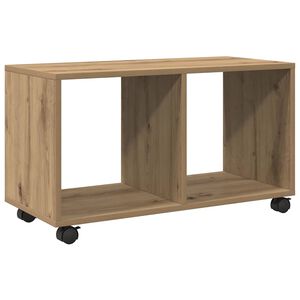 vidaXL Omarica na kolesih artisan hrast 72x33x42,5 cm inženirski les
