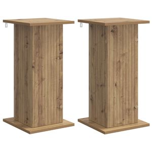 vidaXL Stojalo za rastline 2 pcs Artisan hrast 30,5 x 30 x 60,5 cm