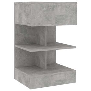 vidaXL Nočna omarica betonsko siva 40x35x65 cm iverna plo&scaron;ča