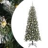 vidaXL Umestno božično drevo Zelena 180 cm PVC, plastika in jeklo