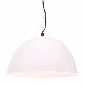 vidaXL Industrijska starinska viseča svetilka 25 W bela 41 cm E27