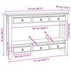 vidaXL Konzolna miza Naravna 115 x 32 x 76 cm Masivni mahagonijev les