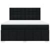 vidaXL Box spring postelja z vzmetnico črna 180x200 cm blago