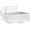 vidaXL Zunanja garnitura za sedenje 2 Kos Naravna 203,5 x 83 x 73 cm