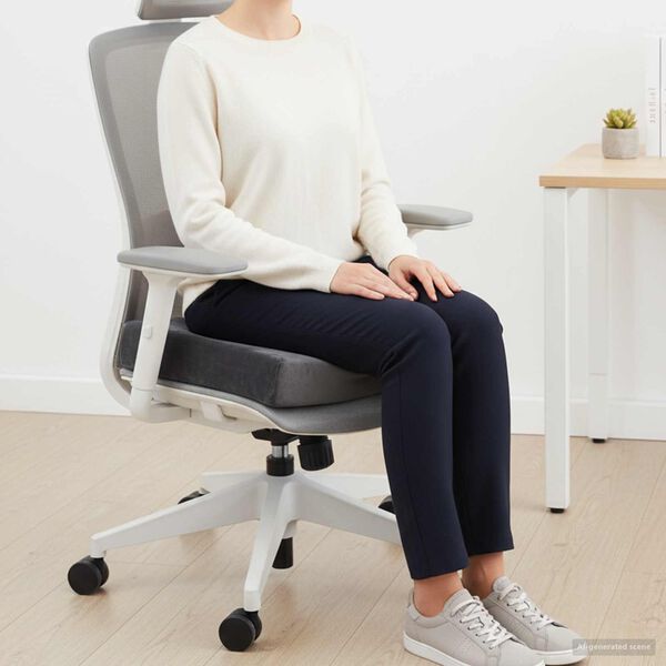 vidaXL Blazina za sedež Siva 40 x 40 x 10 cm PU pena