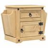 vidaXL Nočna omarica Corona 45x35x47,5 cm trdna borovina
