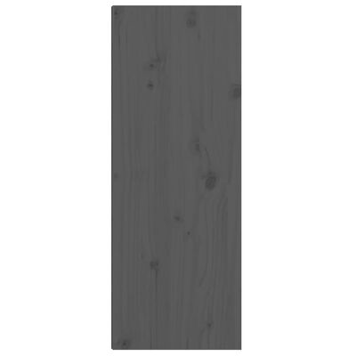 vidaXL Stenska omarica 2 kosa siva 30x30x80 cm trdna borovina