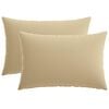 vidaXL Prevleka za blazino 2 pcs HEERLEN Bež 50 x 75 cm Poliester