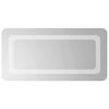 vidaXL LED kopalni&scaron;ko ogledalo Transparentno 60 x 30 cm kaljeno steklo