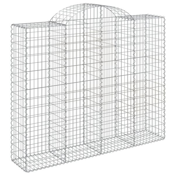 vidaXL Obokane gabion košare 30kosi 200x50x160/180 cm pocinkano železo