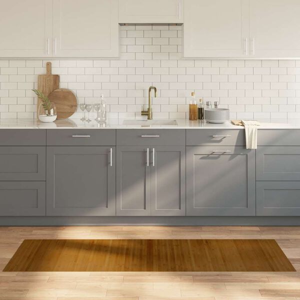 vidaXL Preproga pravokotna rjava 60x200 cm bambus