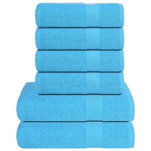 vidaXL 6-delni komplet brisač FROGN turkizna 360 g/m&sup2;