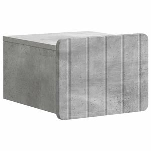 vidaXL Stenski nočni omarici Betonsko siva 33 x 34,5 x 24 cm