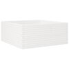 vidaXL Vrtno cvetlično korito belo 110x110x46 cm trdna borovina