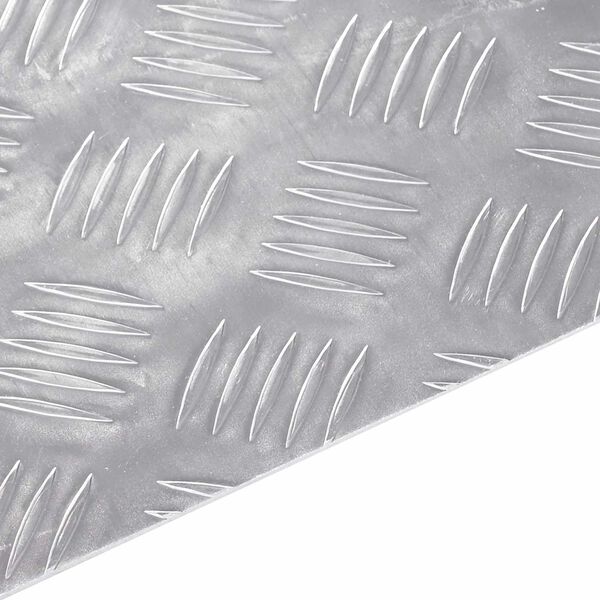 vidaXL Stopnice Pravokotna 2 pcs srebrna 40 x 30 cm Aluminij