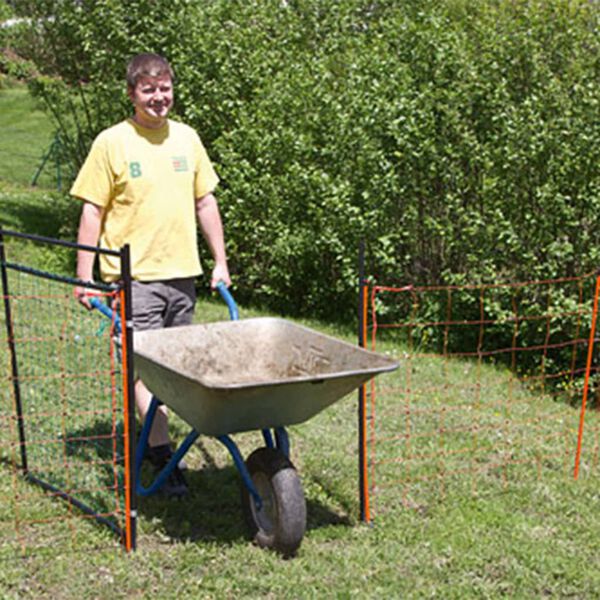 Kerbl Vrata za električno ograjo mrežasta 95-125 cm