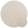 vidaXL Rug "ZIZUR" Cream &Oslash; 90 cm Juta videz Notranje in zunanje
