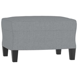 vidaXL Stolček za noge svetlo siv 60x50x41 cm blago