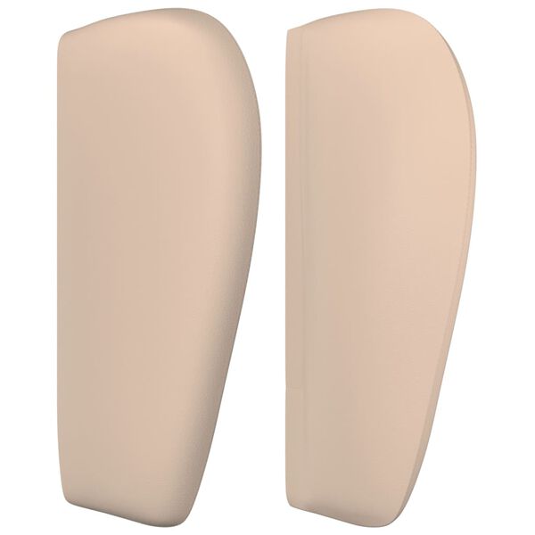 vidaXL Vzglavje z ušesi kapučino 203x23x78/88 cm umetno usnje