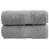vidaXL Premium brisače za pranje SOLUND 2 kosa sive 30x30 cm 600 g/m&sup2;