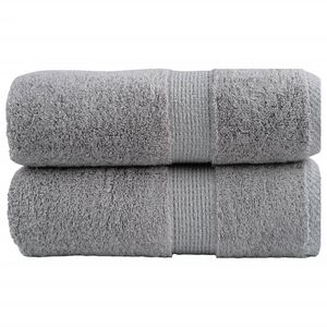 vidaXL Premium brisače za pranje SOLUND 2 kosa sive 30x30 cm 600 g/m&sup2;