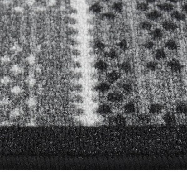 vidaXL Tepih tekač črn 80x250 cm