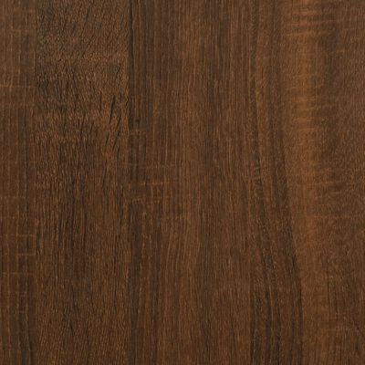 vidaXL Kopalniška omarica rjavi hrast 65x33x60 cm inženirski les