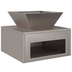 vidaXL Ogenj Rjav 50 x 50 x 40 cm Vremensko odporno jeklo