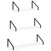 vidaXL Stenske police 3 kos Bela 60 x 16 x 15,5 cm