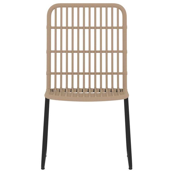 vidaXL Vrtna jedilna garnitura 9-delna hrast