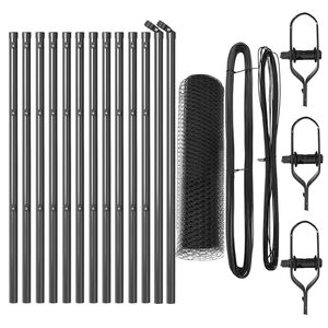 vidaXL Steber ograje. Siva