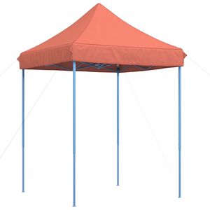 vidaXL Zložljivi pop-up &scaron;otor za zabave terakota 200x200x306 cm