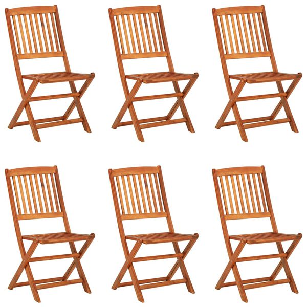 vidaXL Vrtna jedilna garnitura 7-delna 180x90x75 cm trden akacijev les