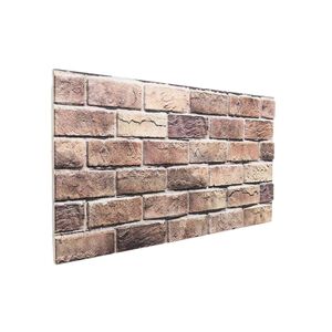 vidaXL Stenske plo&scaron;če 10 kos 100 x 50 cm Rjava in siva EPS pena